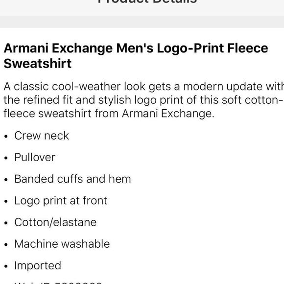 🎉1 hr sale🎉Armani Exchange logo sweater - Picture 3 of 4